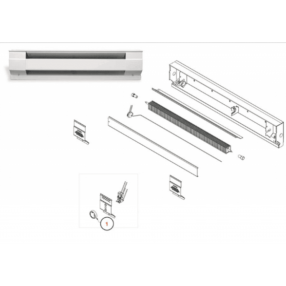 traditional sheet metal baseboard